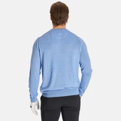 Callaway Ls V-Neck Merino Chambray Htr