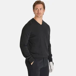 Callaway Ls V-Neck Merino Grå Dark Caviar Heather