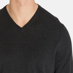 Callaway Ls V-Neck Merino Grå Dark Caviar Heather