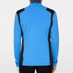 J.Lindeberg Lukas Quarter Zip Mid Layer Sonic-Blue