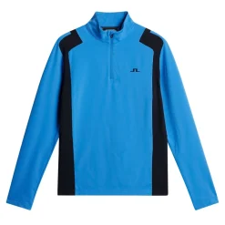 J.Lindeberg Lukas Quarter Zip Mid Layer Sonic-Blue