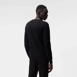 J.Lindeberg Lyle Merino Crew Neck Sweater Svart Black Hot