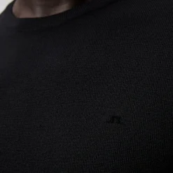 J.Lindeberg Lyle Merino Crew Neck Sweater Svart Black Hot