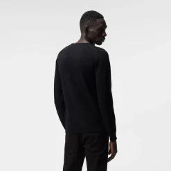 J.Lindeberg Lyle Merino Crew Neck Sweater Svart Black Hot