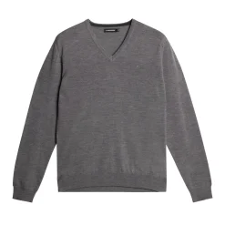 J.Lindeberg Lymann Merino V-Neck Sweater Grey-Melange Online