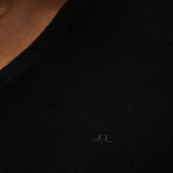 J.Lindeberg Lymann Merino V-Neck Sweater Svart Black Online