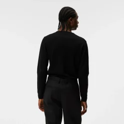 J.Lindeberg Lymann Merino V-Neck Sweater Svart Black Online