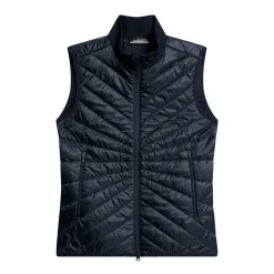 J.Lindeberg Madde Quilt Hybrid Vest Blå JL Navy Clearance