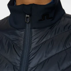 J.Lindeberg Madde Quilt Hybrid Vest Blå JL Navy Clearance