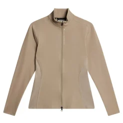 J.Lindeberg Mel Zip Mid Layer Vintage-Khaki Discount