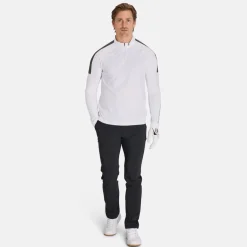 Peak Performance M Half Zip Baselayer White-Motion Grey- New
