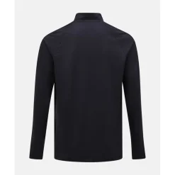 Peak Performance M Half Zip Baselayer Black-Motion Grey- Hot