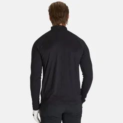 Peak Performance M Half Zip Baselayer Black-Motion Grey- Hot