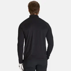 Peak Performance M Half Zip Baselayer Black-Motion Grey- Hot