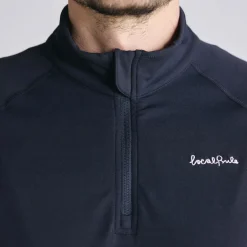 Local Rule Midlayer Q-Zip Blå Dark Navy Sale