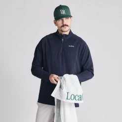 Local Rule Midlayer Q-Zip Blå Dark Navy Sale
