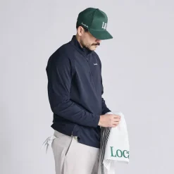 Local Rule Midlayer Q-Zip Blå Dark Navy Sale