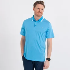 Callaway Mini Stripe Polo Blå Blå (Spring B 983) Outlet