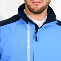 Abacus M Links Stretch Rainjacket Blå 532-Heaven Online