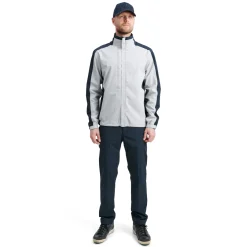 Abacus M Links Stretch Rainjacket Grå 373-Navy-Lt.Grey Discount