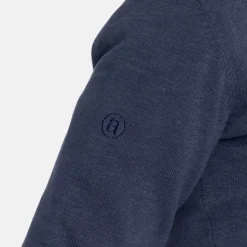 Abacus M Louth Knitted Windstopper 305-Navymelange Outlet
