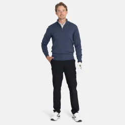 Abacus M Louth Knitted Windstopper 305-Navymelange Outlet