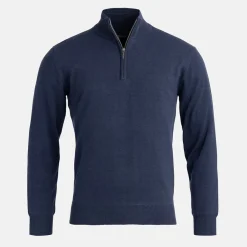 Abacus M Louth Knitted Windstopper 305-Navymelange Outlet