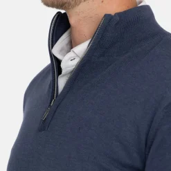 Abacus M Louth Knitted Windstopper 305-Navymelange Outlet