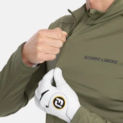 Bogeys & Birdies M Mid Layer LS Full-Zip Leaf Clover Green Sale