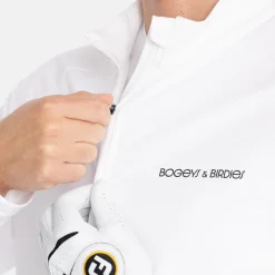 Bogeys & Birdies M Mid Layer LS Full-Zip Vit White Outlet