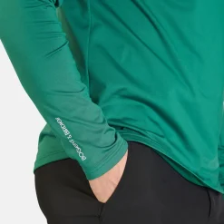 Bogeys & Birdies M Mid Layer LS Zip Racing Green