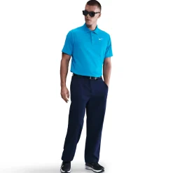 Nike M Nk Df Tour Polo Print Laser Blue-White Best