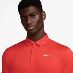 Nike M Nk Df Tour Solid Polo Habanero Red-Muslin New
