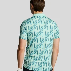 Lyle & Scott Monogram Printed Polo Shoreline (X518) Sale