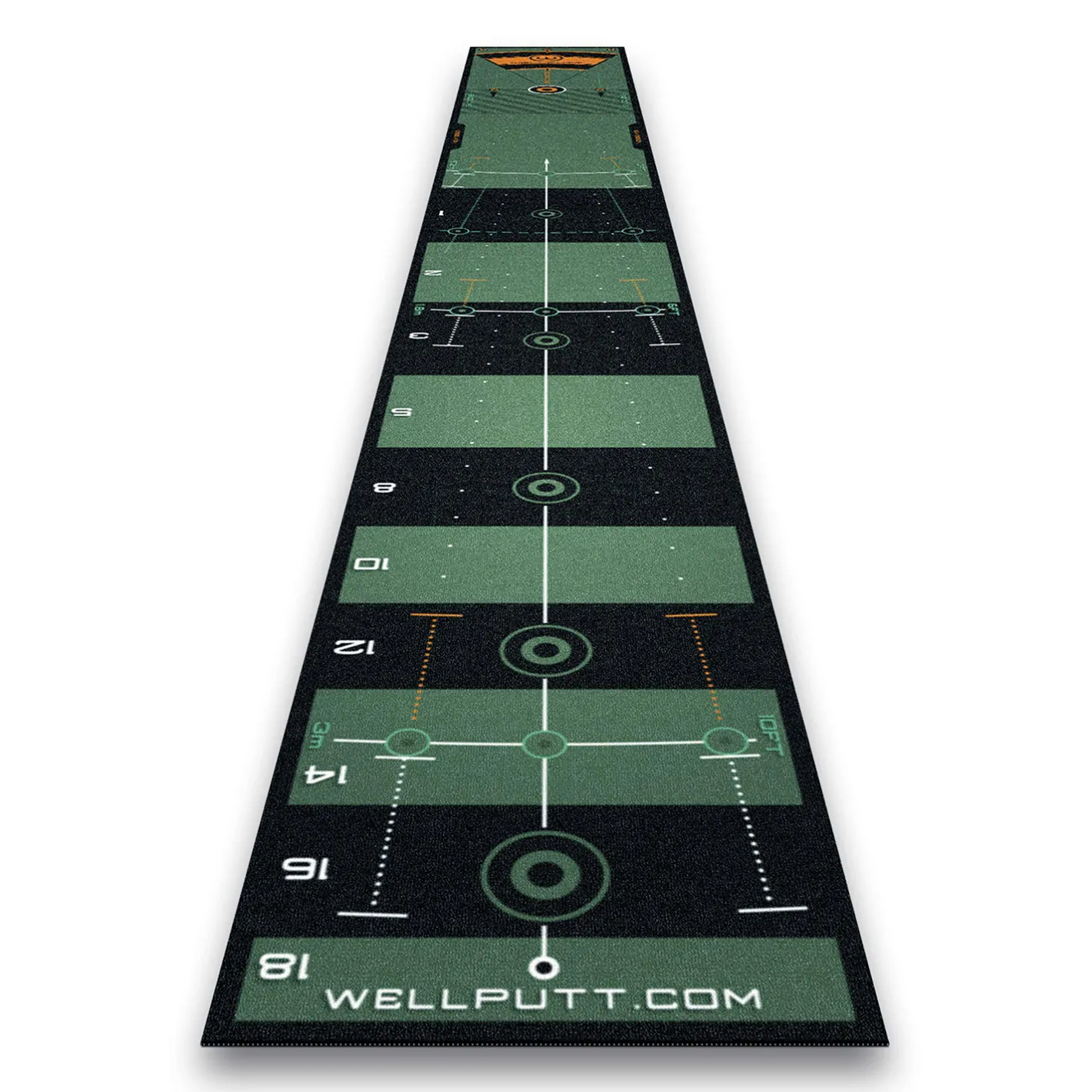 Wellputt 4M Putting mat GREEN ( 13ft) Clearance