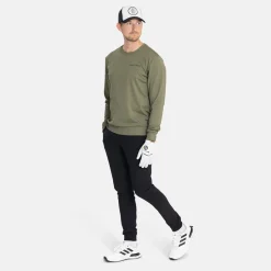 Bogeys & Birdies M Tech Crew Leaf Clover Green Outlet