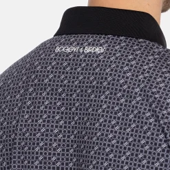 Bogeys & Birdies M Tech Pique Micro AOP Svart Black Online