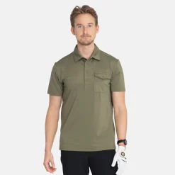 Bogeys & Birdies M Tech Pocket Polo 2.0 Leaf Clover Green Clearance
