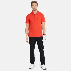 Bogeys & Birdies M Tech Pocket Polo 2.0 Fiery Red Hot