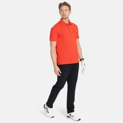 Bogeys & Birdies M Tech Pocket Polo 2.0 Fiery Red Hot