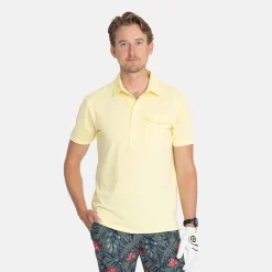Bogeys & Birdies M Tech Pocket Polo 2.0 Lemonade Yellow Outlet