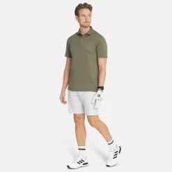 Bogeys & Birdies M Tech Solid Pique Knit Leaf Clover Green Online