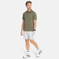 Bogeys & Birdies M Tech Solid Pique Knit Leaf Clover Green Online