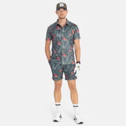 Bogeys & Birdies M TM Flowerprint Clover Green Multi Outlet