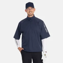 Bogeys & Birdies M Windbreaker SS 1/4 Zip Blå Navy New