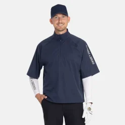 Bogeys & Birdies M Windbreaker SS 1/4 Zip Blå Navy New