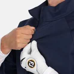 Bogeys & Birdies M Windbreaker SS 1/4 Zip Blå Navy New