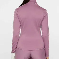 J.Lindeberg Nefe Quarter Zip Mid Layer Very-Grape Best