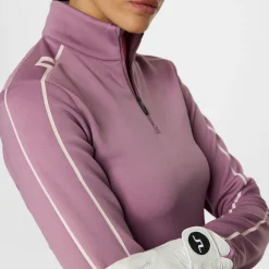 J.Lindeberg Nefe Quarter Zip Mid Layer Very-Grape Best