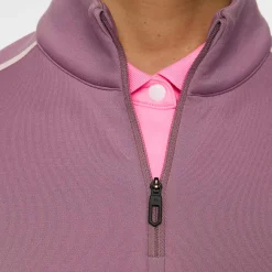 J.Lindeberg Nefe Quarter Zip Mid Layer Very-Grape Best